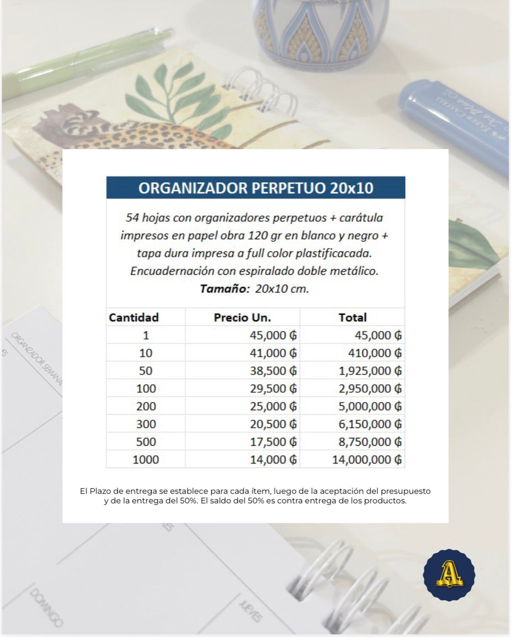 Planner Perpetuo Premium Van Gogh