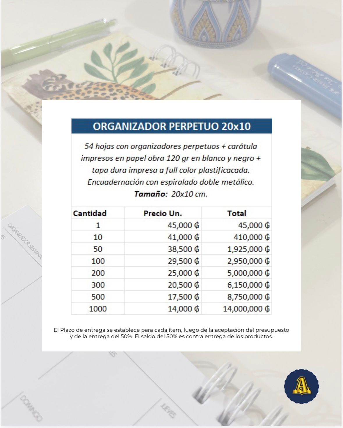 Planner Perpetuo Premium Van Gogh
