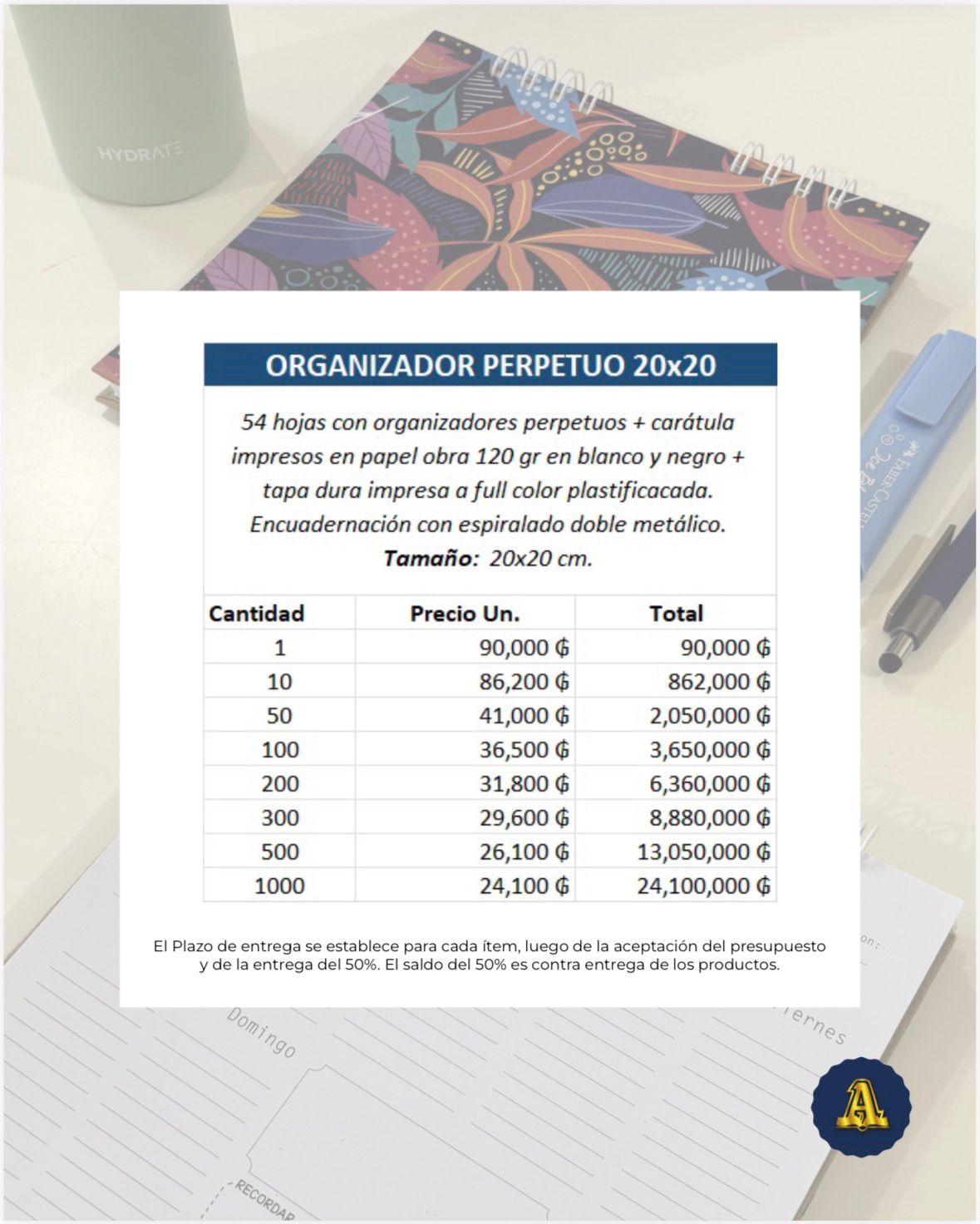 Planner Perpetuo Premium Van Gogh