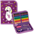 Estuche escolar Faber-Castell “Perrito” (violeta) – Kit completo