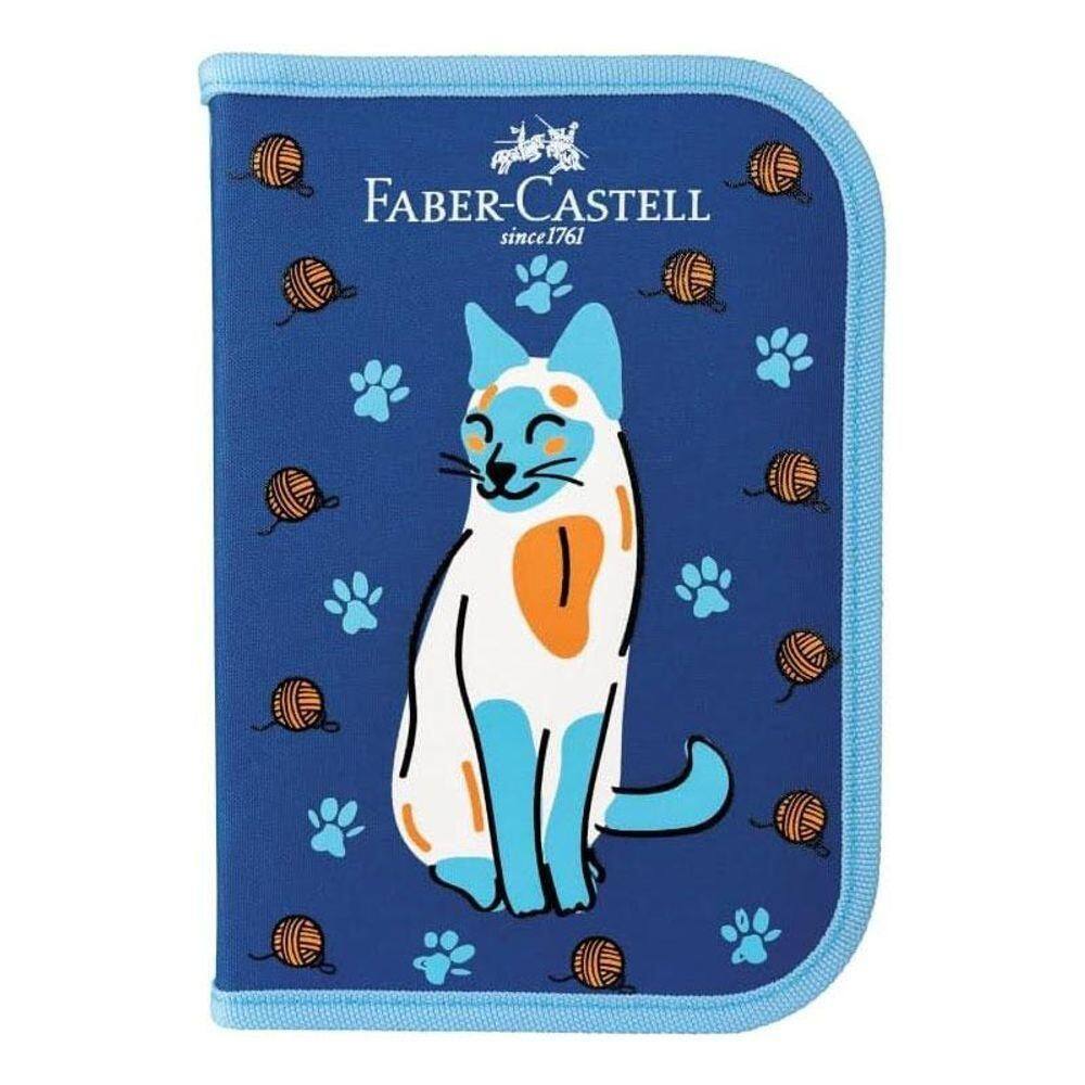 Faber-Castell Estuche Completo (Diseño Gatito) – Kit escolar listo para usar